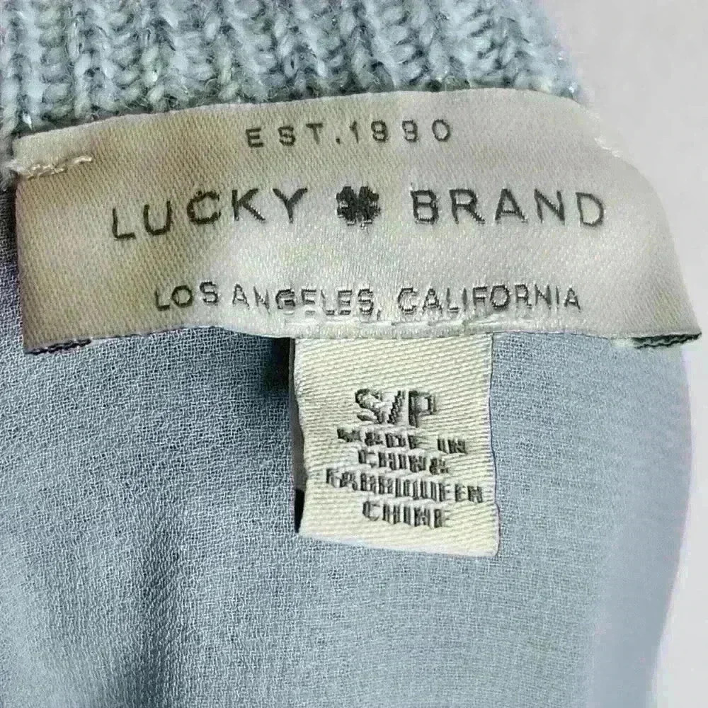 Lucky Brand women's light blue metallic sweater size small - Picture 6 of 6